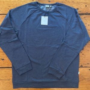 Onia Tri Blend Raglan Fleece Navy XL NWT